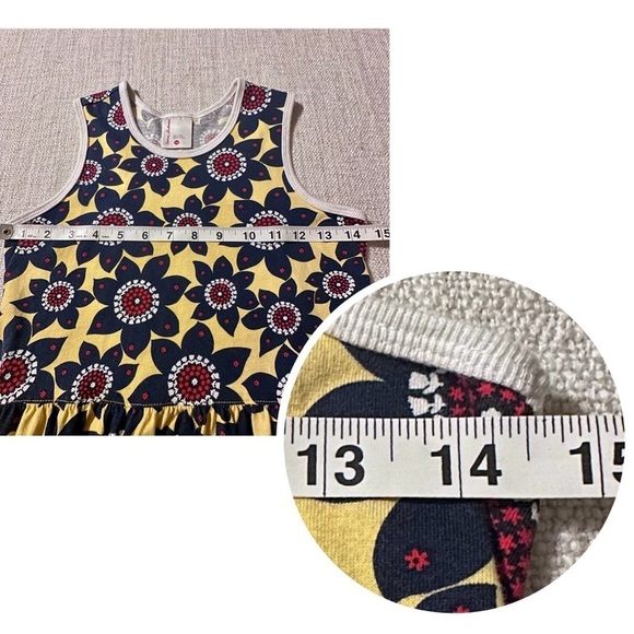 HANNA ANDERSSON Racerback Skater Dress Cotton Floral Sleeveless Girl 140 (US 10) - Picture 10 of 14